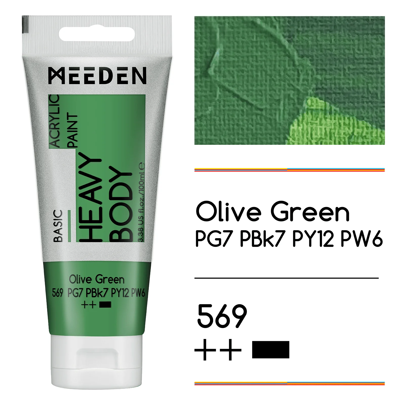 MEEDEN Acrylic Paint Tube, 37 Colors Available, 100ml / 3.38oz - Image 46